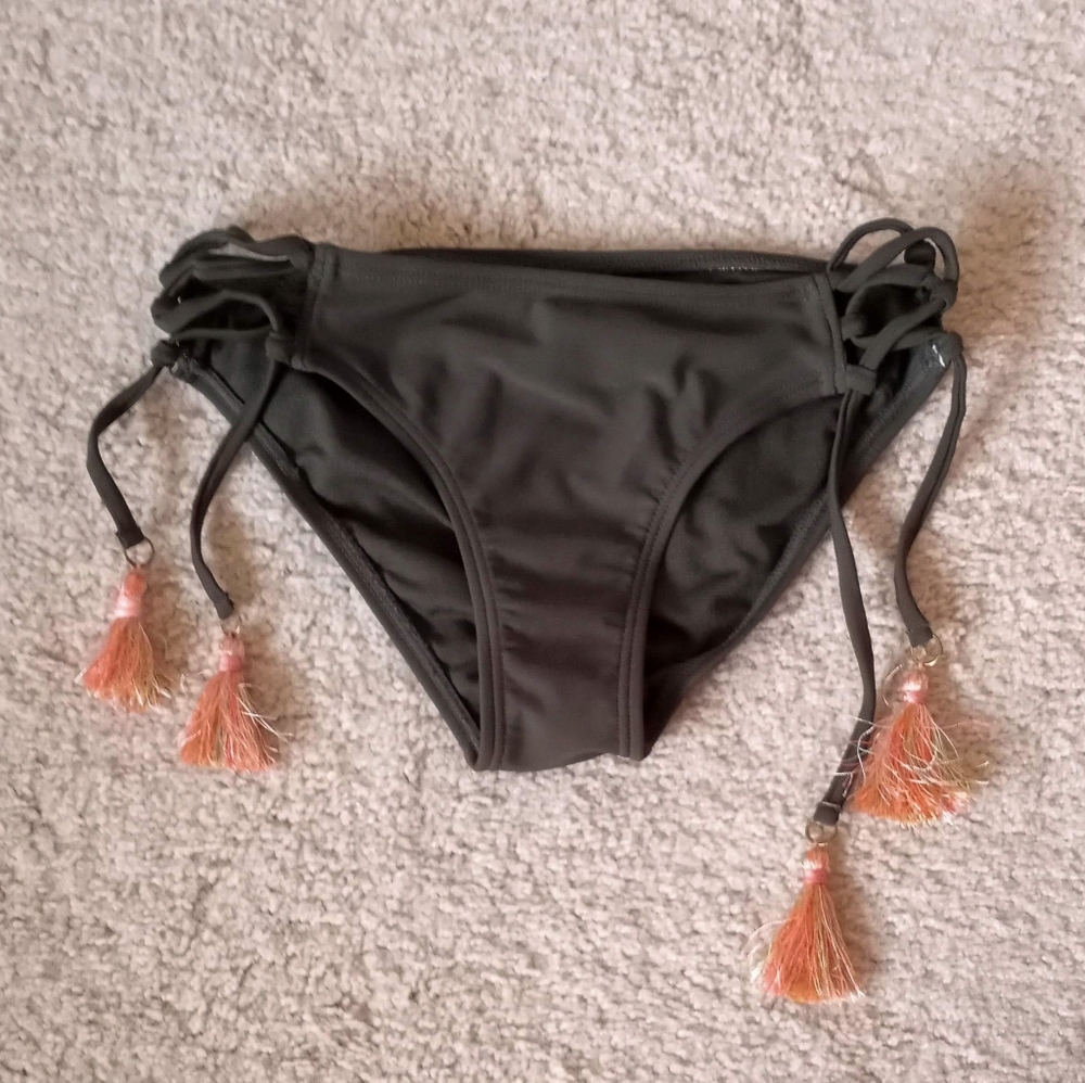 Olive Halter Swim Suit Bottoms | So